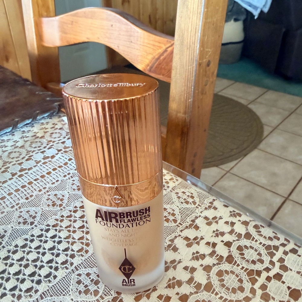 Charlotte Tilbury Warm Foundation in Gold Packaging